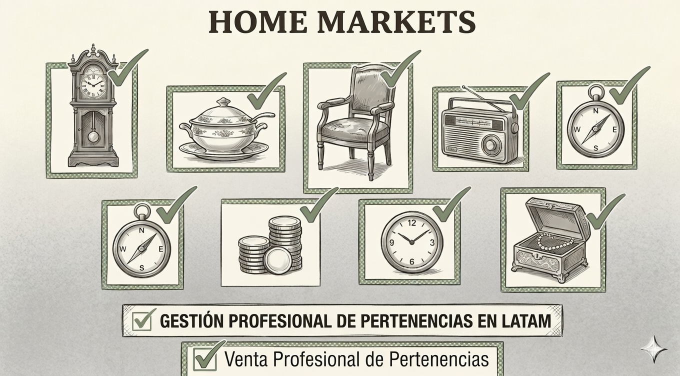 Organización y valoración de pertenencias físicas tras la pérdida de un familiar.