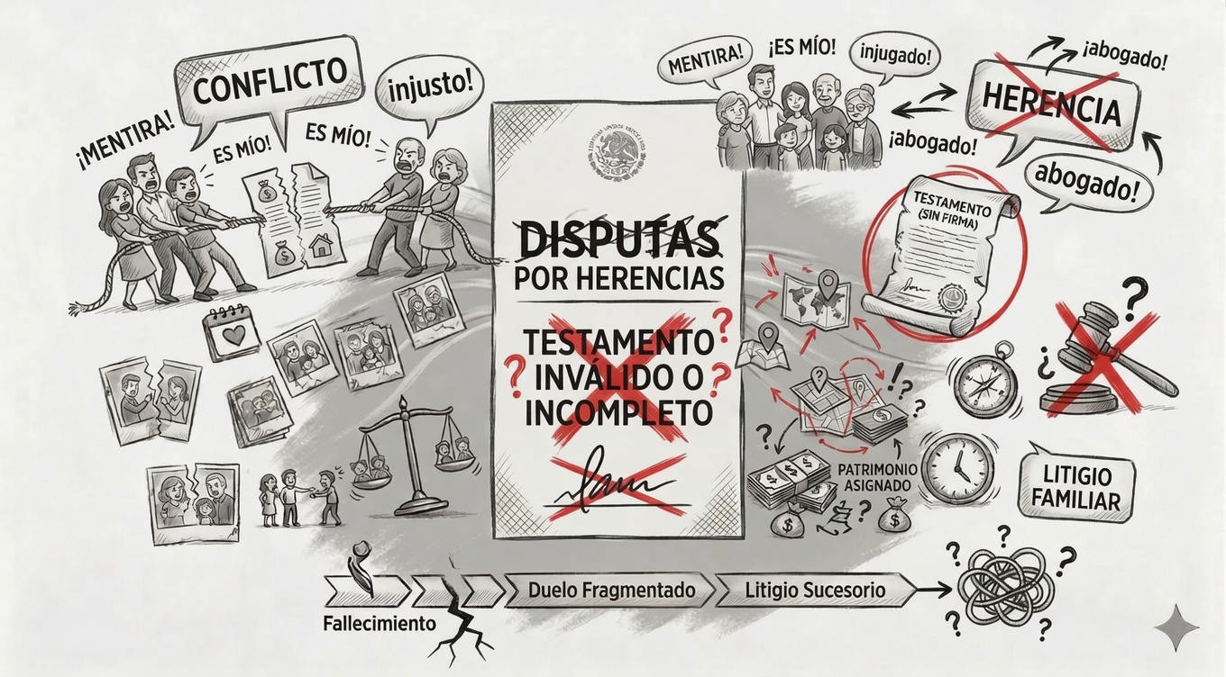 Prevención de conflictos familiares mediante una planificación testamentaria ordenada.
