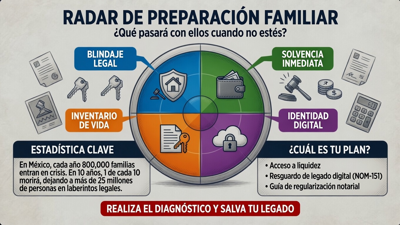 Herramienta de diagnóstico para evaluar el nivel de preparación patrimonial y familiar.